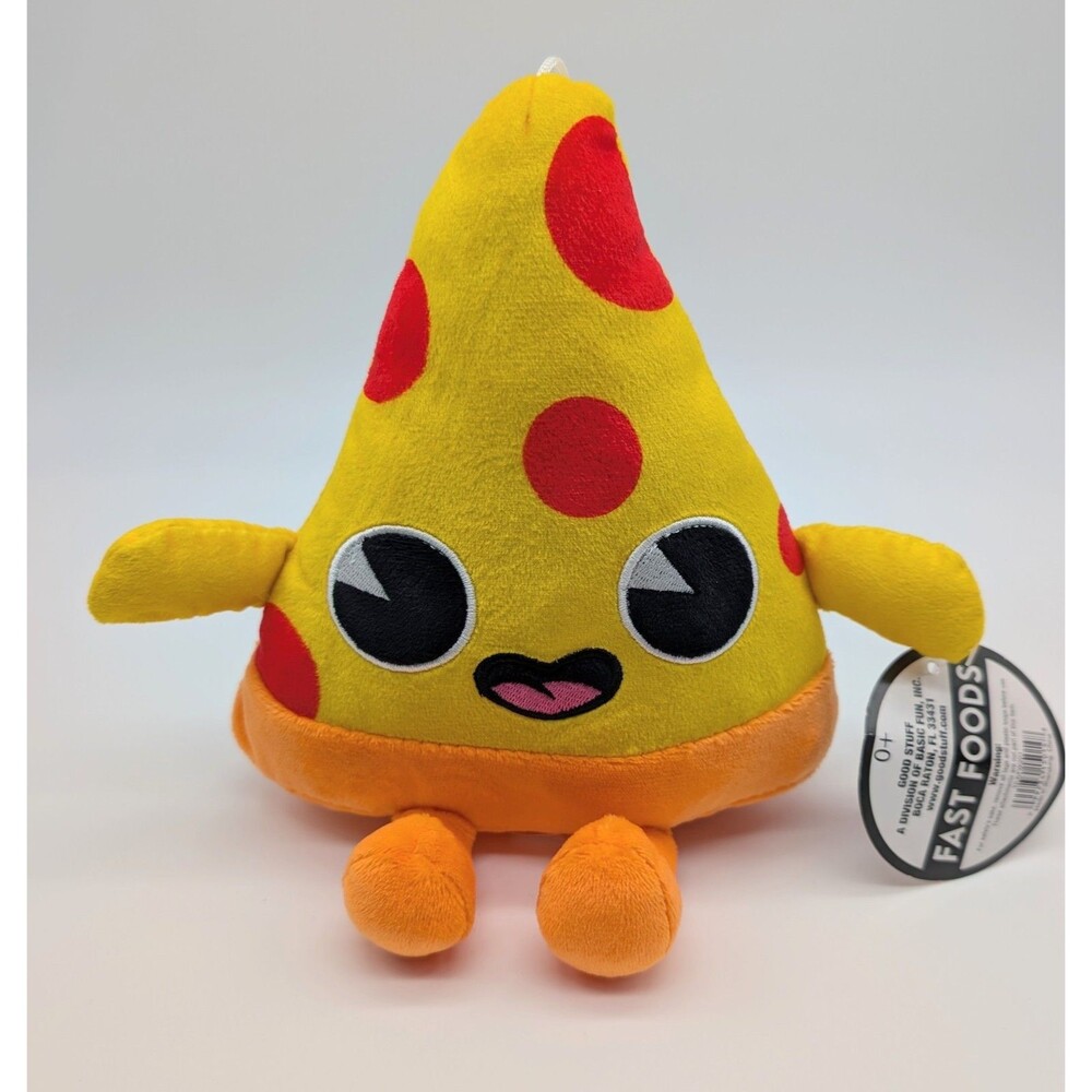 Pepperoni Pizza Slice Emoji Plush Stuffed Toy Good Stuff 9"